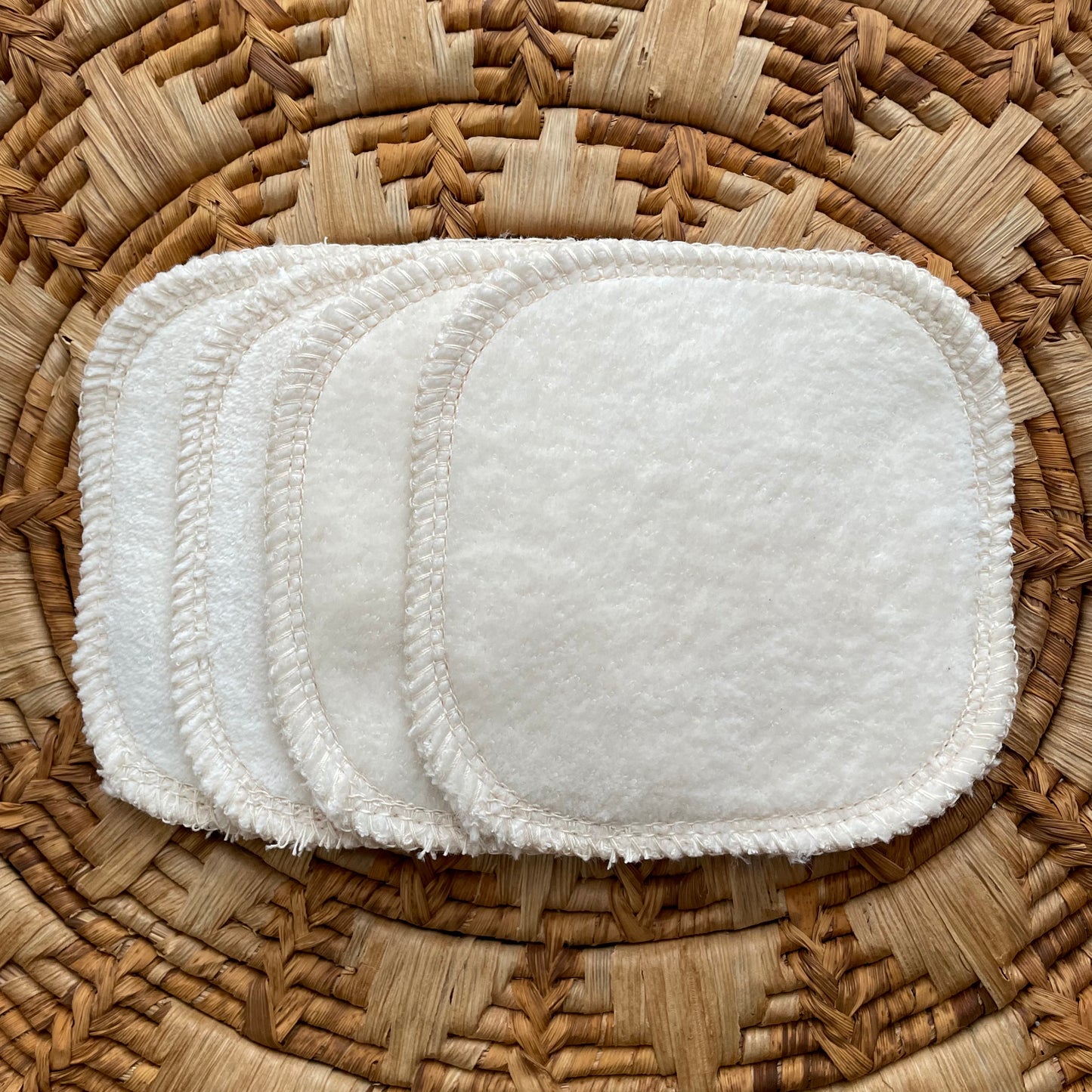 Organic Cotton Reusable Cotton Rounds | Velour + Terry