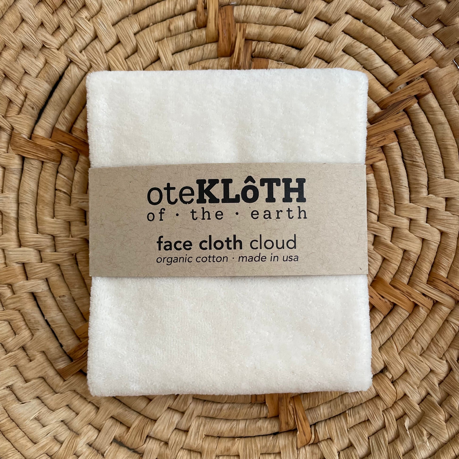 Organic Cotton Face Cloth | Cloud - oteKLôTH