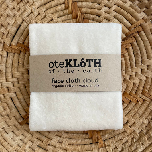 Organic Cotton Face Cloth | Cloud - oteKLôTH
