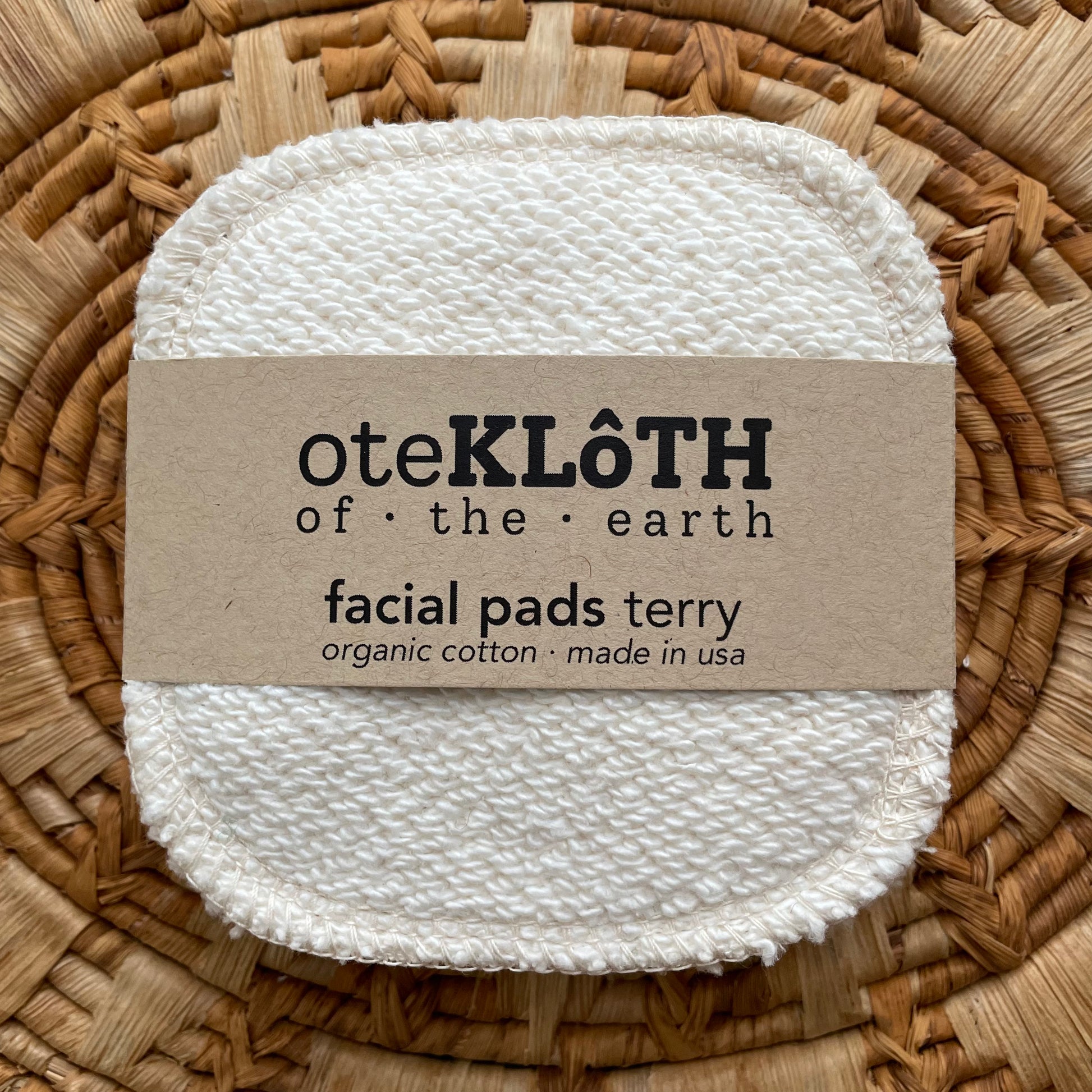 Organic Cotton Reusable Cotton Rounds | Terry - oteKLôTH