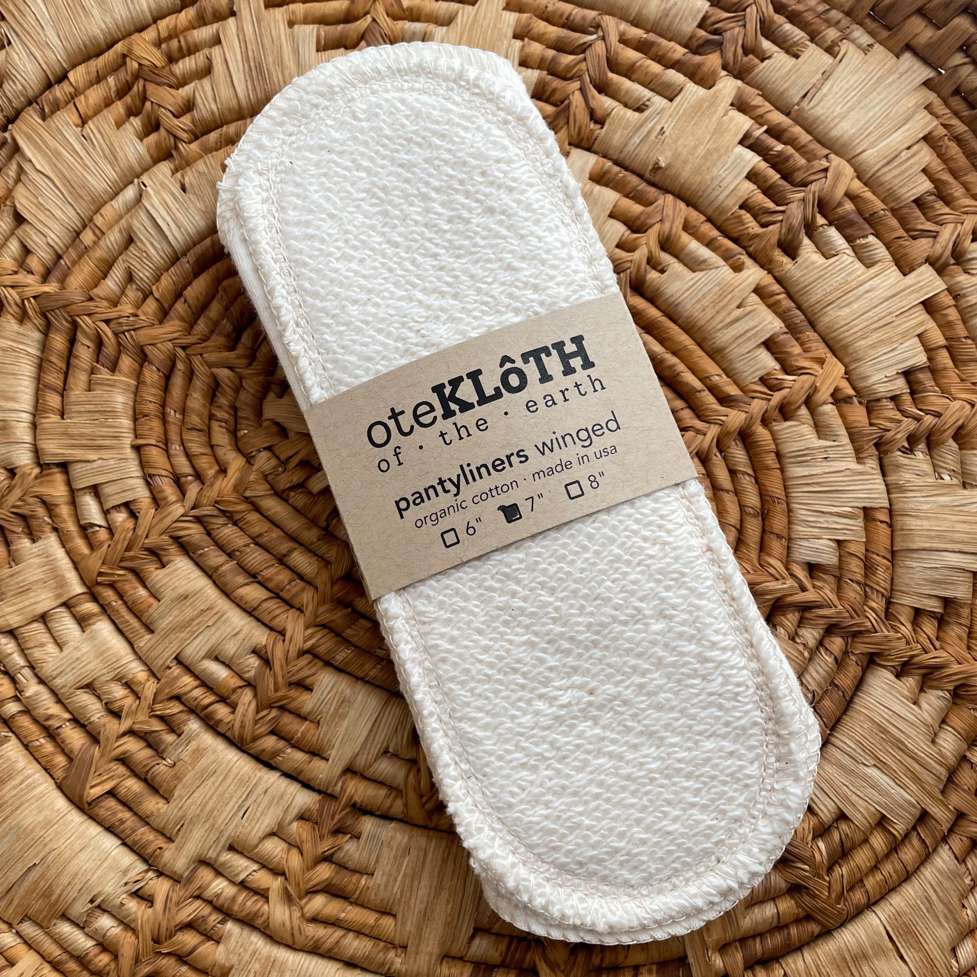 Organic Cotton Pantyliners | Winged - oteKLôTH