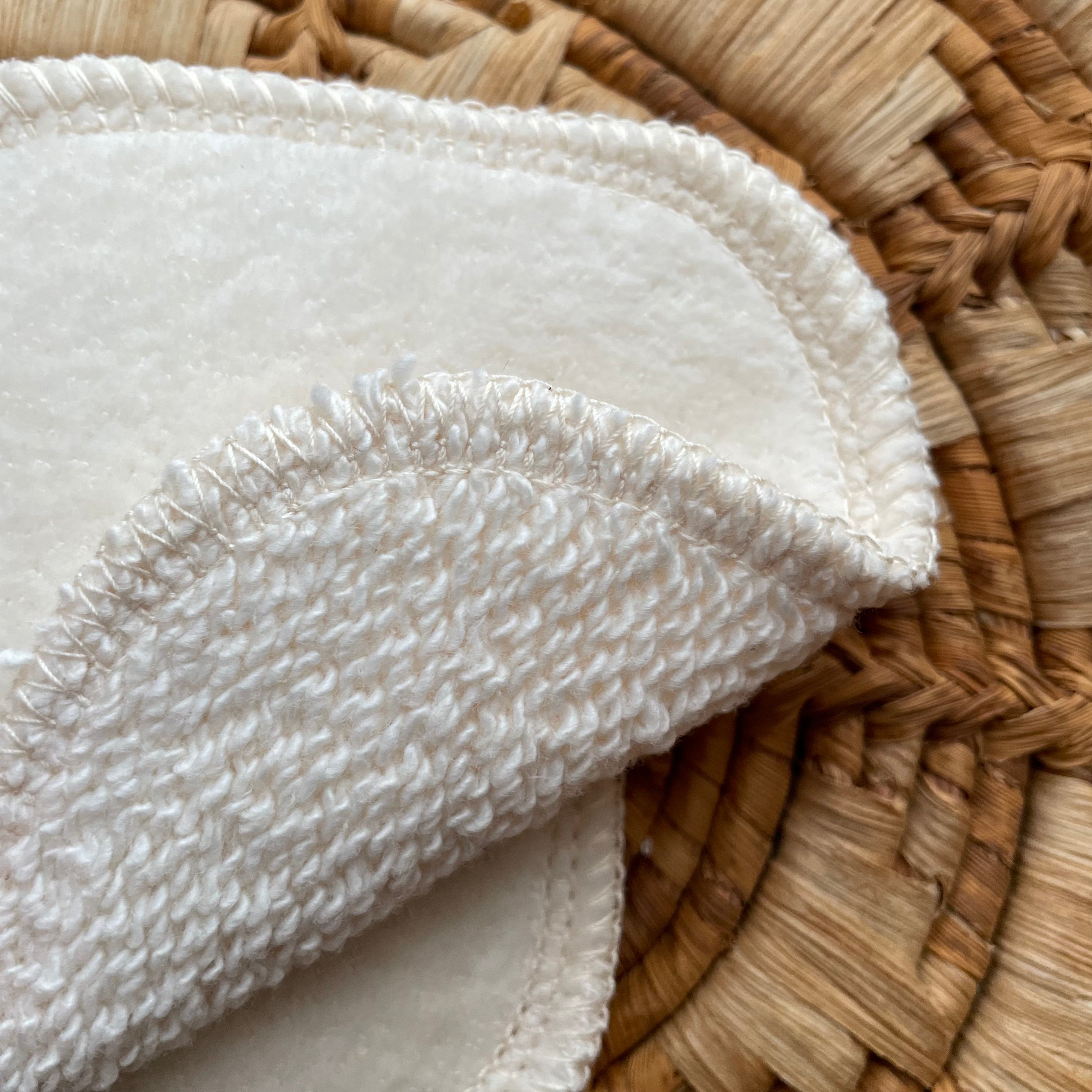 Organic Cotton Reusable Cotton Rounds | Velour + Terry - oteKLôTH