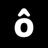 White letter 'Ô' on a black background